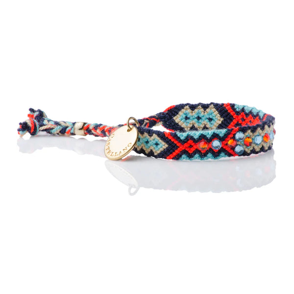 Be The Change in Friendship Bracelet in Blue and Navy
