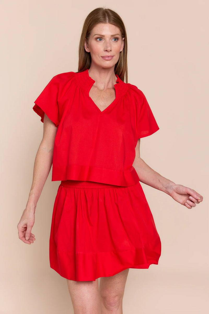 Natalie Blouse in Red