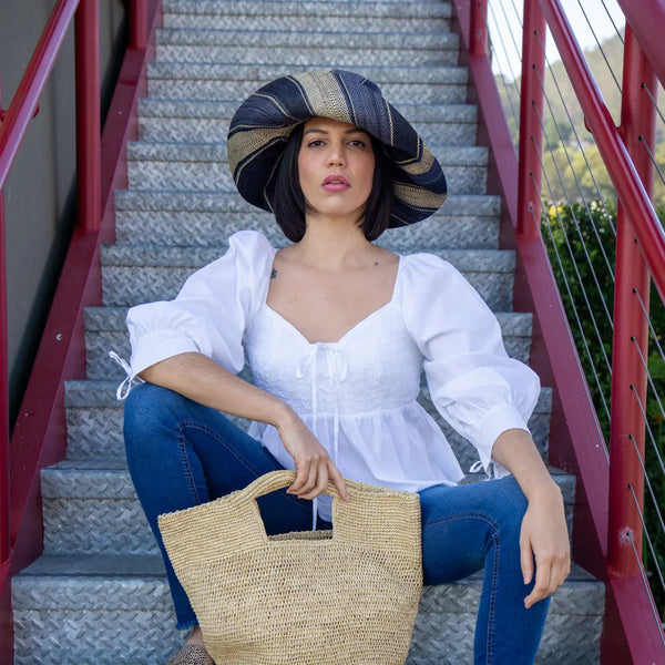Petite Straw Basket Bag