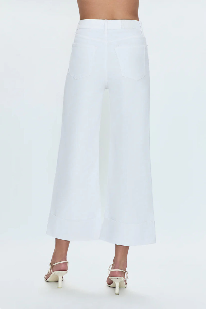 Lana Crop Cuff High Rise Ultra Wide Leg
