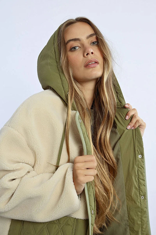 FAUX SHEEP PARKA