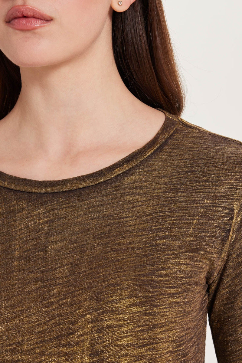 Long Sleeve Classic Metallic Tee