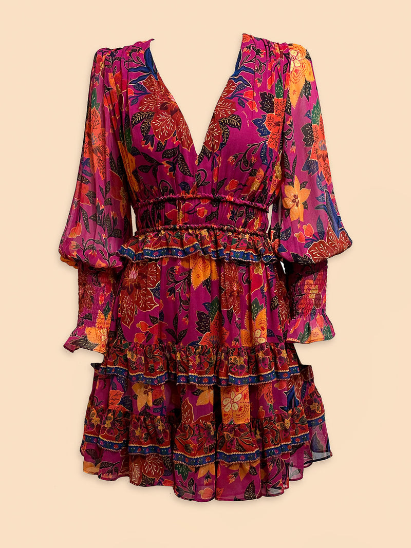 Tropical Tapestry Mini Dress