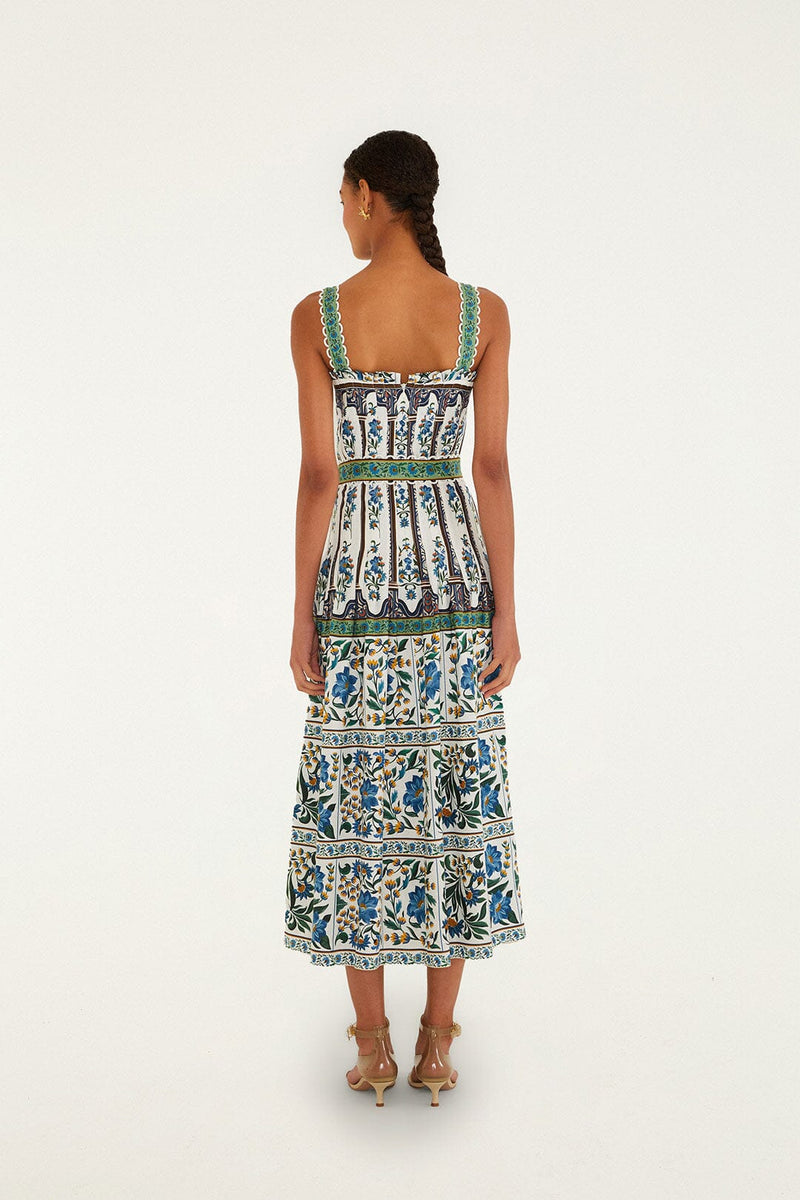 FARM RIO Manoela Linen Mix Maxi Dress FARM RIO Manoela Linen Mix Maxi Dress