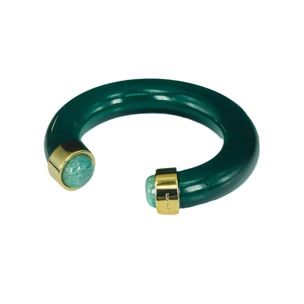 Emerald Green Amazonite Bangle