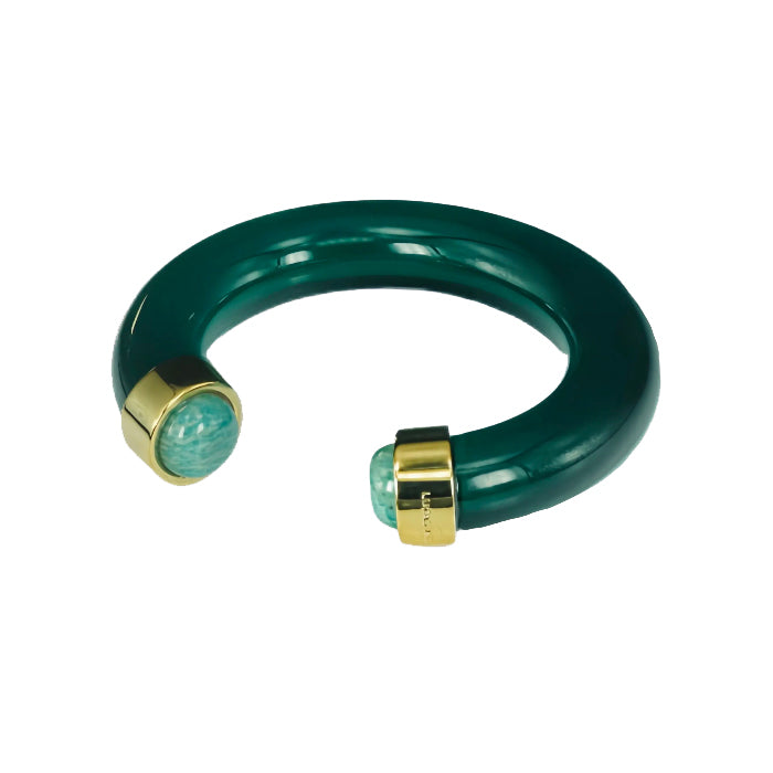 Emerald Green Amazonite Bangle