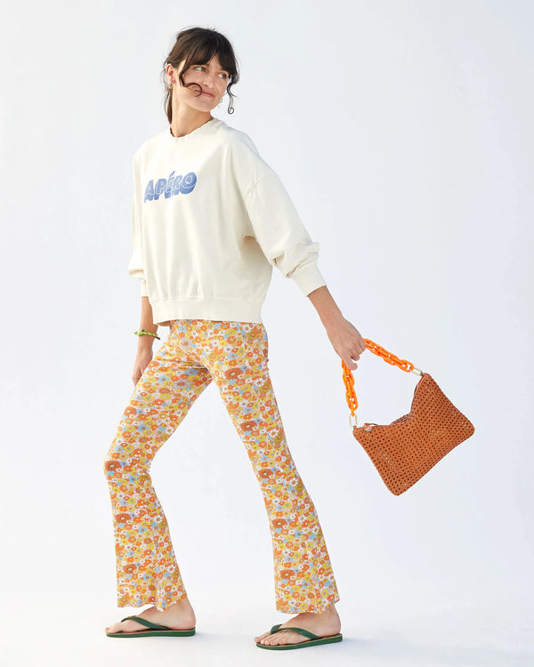 Flat Clutch W/ Tabs - Rattan- Tan