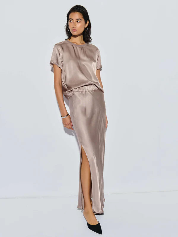 Maribel Bias Skirt W/ slit