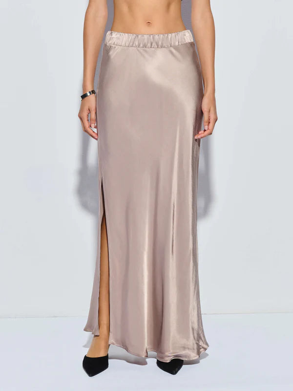 Maribel Bias Skirt W/ slit