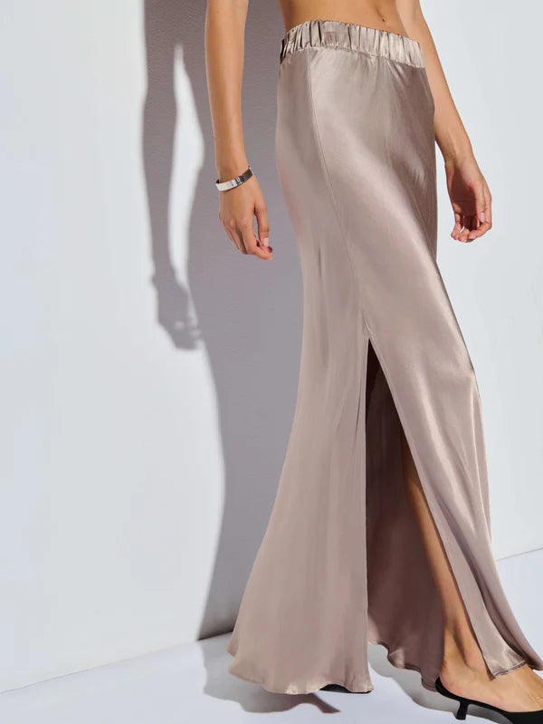Maribel Bias Skirt W/ slit