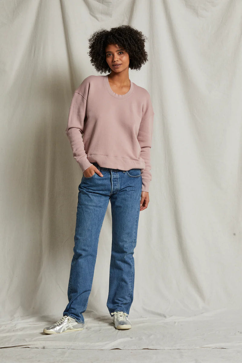 Janie Fleece Sweatshirt in Mauve