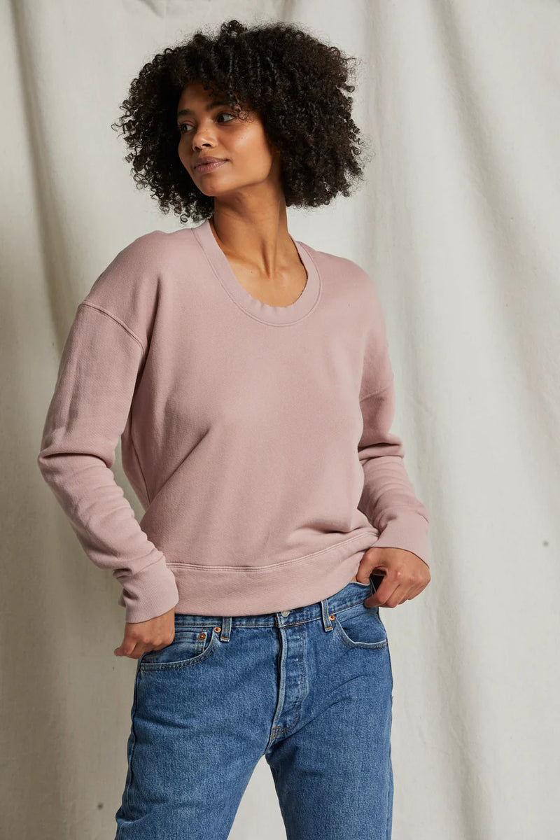 Janie Fleece Sweatshirt in Mauve