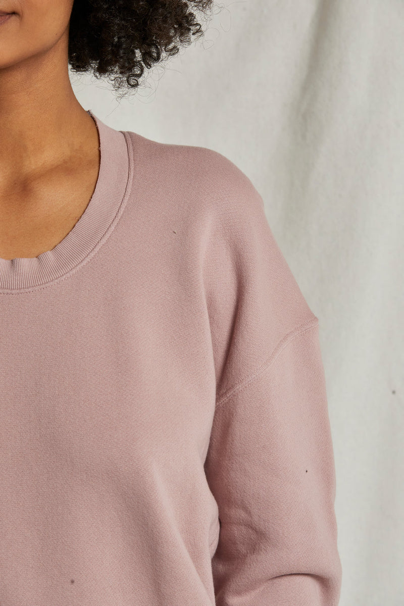 Janie Fleece Sweatshirt in Mauve