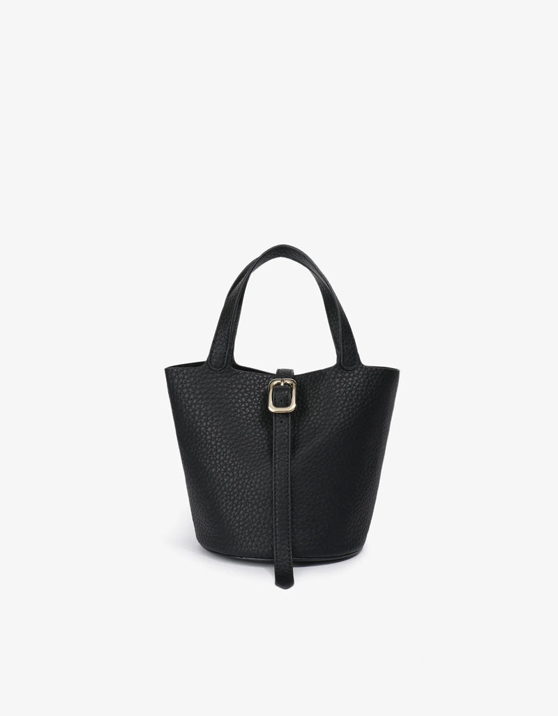 Joya Bucket Bag in Mini Black