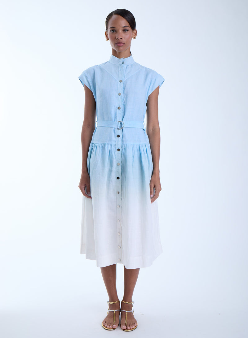 blue ombre midi dress Buy Love & Roses Blue Ombre Petite Chiffon Pleated Midi Dress from Next USA