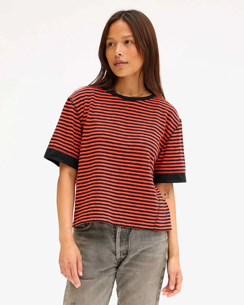 Le Bateau Tee in Black Poppy