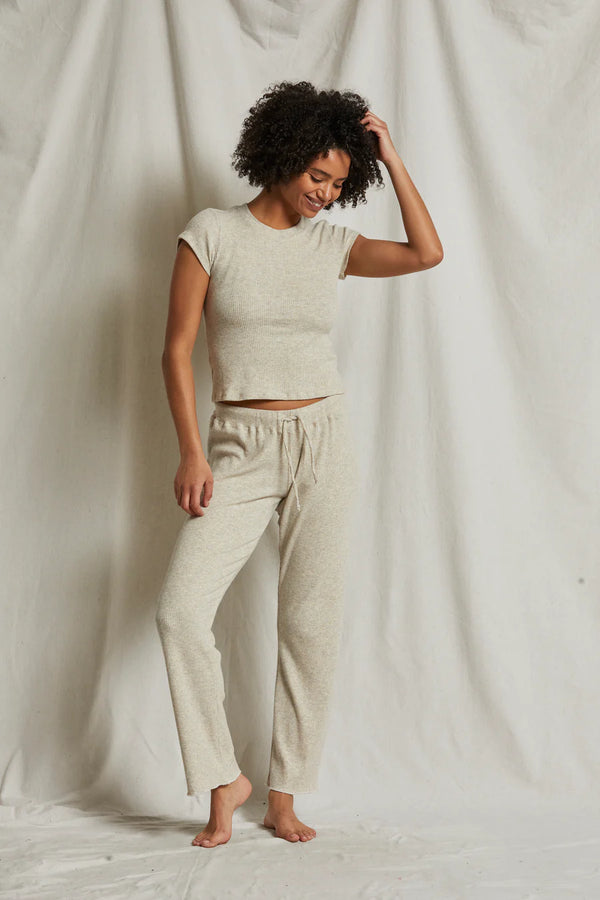 Leann Jogger In Heather Oatmeal