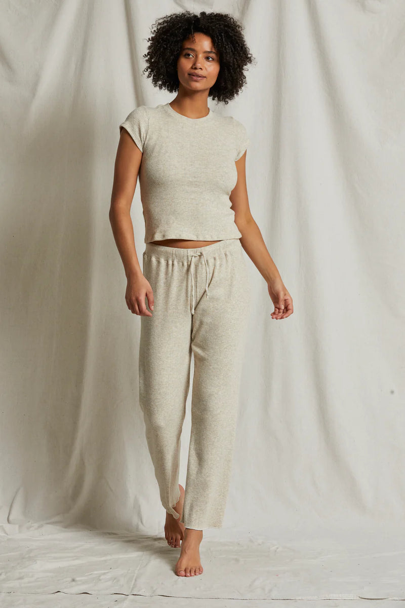 Leann Jogger In Heather Oatmeal