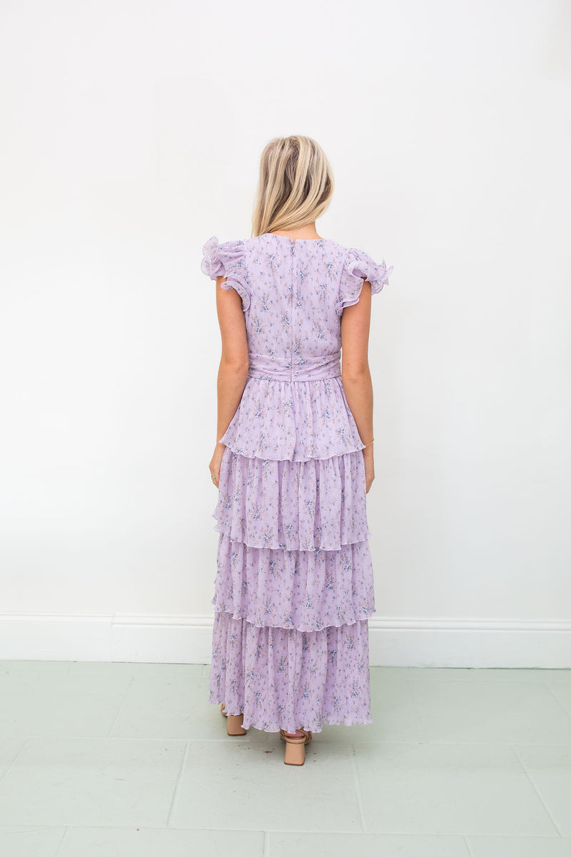 Emporia  Dress in Lavender and Blue