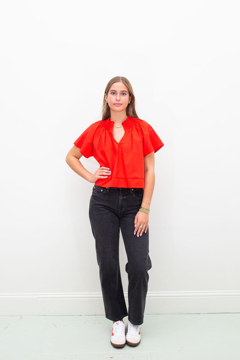 Natalie Blouse in Red