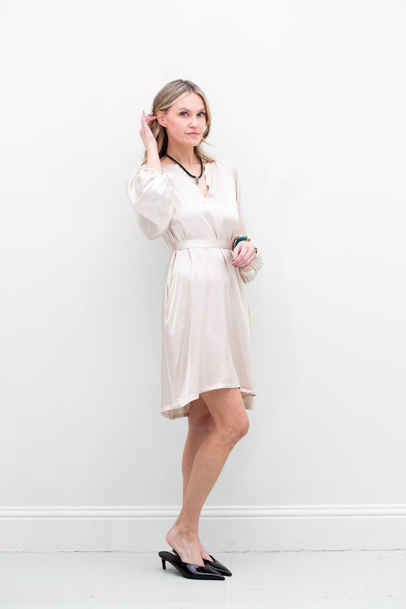 Julia Dress in Pearl
