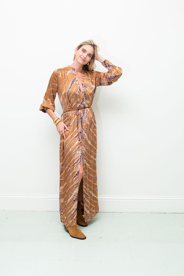 Una Dress in Whole Grain Savannah Wash