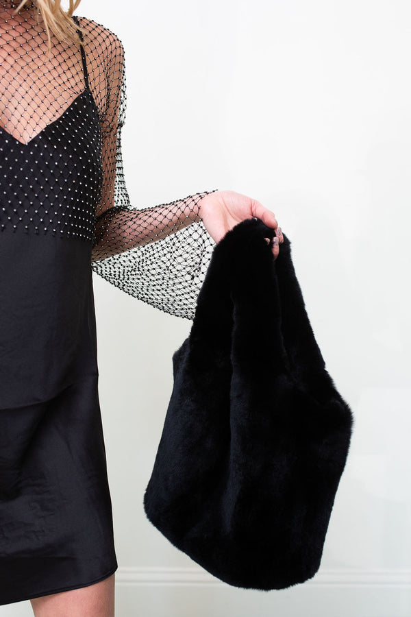 Rex Rabbit Tote in Black