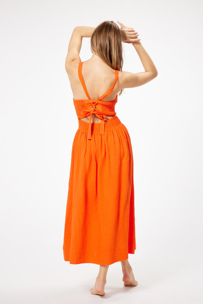 The Ryani Dress in Orange