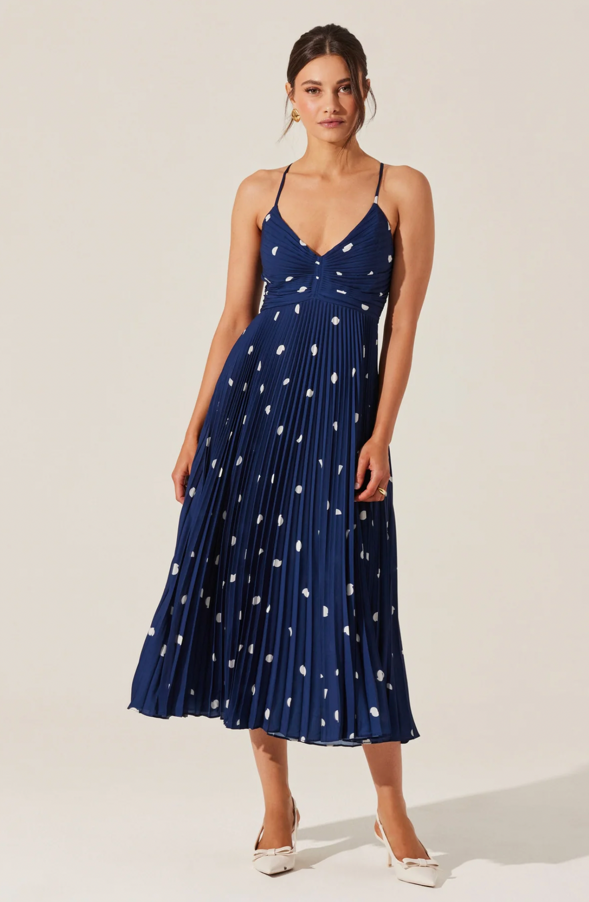 Navy Polka Dot Dress Style Collectif Navy Polka Dot Dress Style Collectif