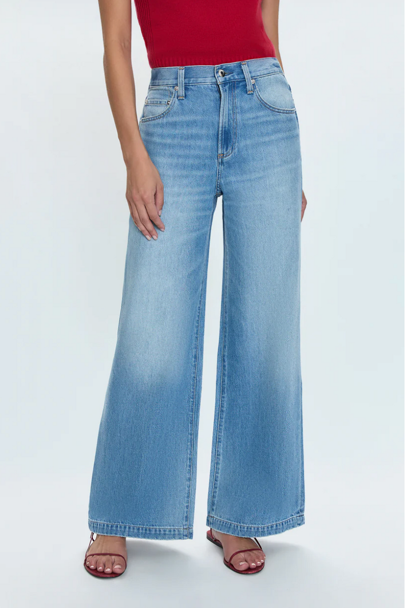 Jadyn Low Slung Palazzo Jean - Major