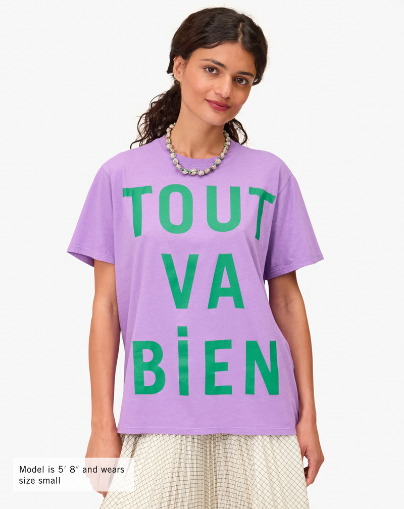Original Tee- Tout Va Bien- Faded Wild Purple