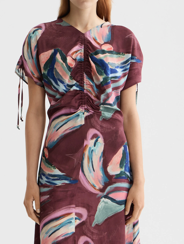 Drawstring Maxi Dress