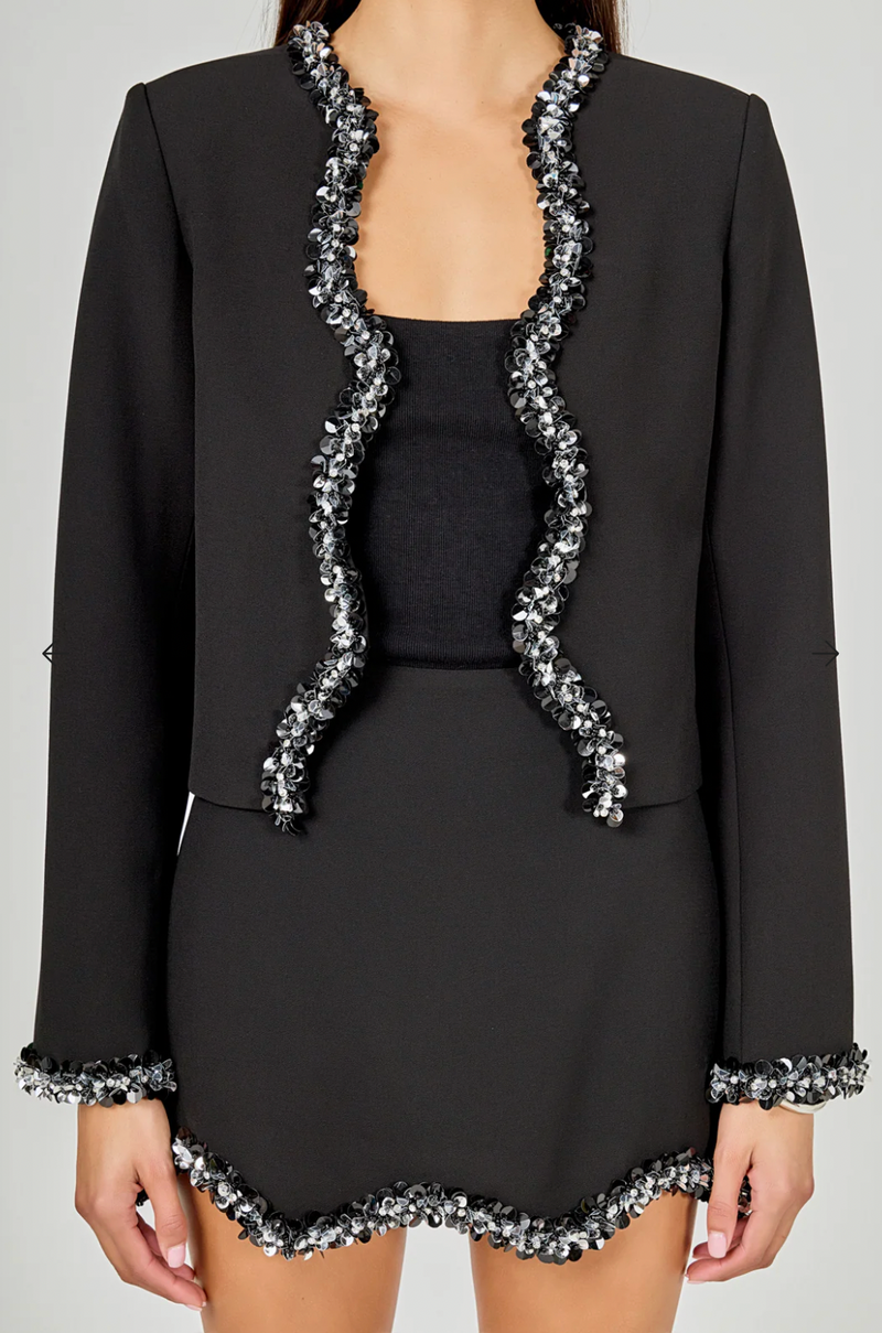 Jewel Scalloped Jacket