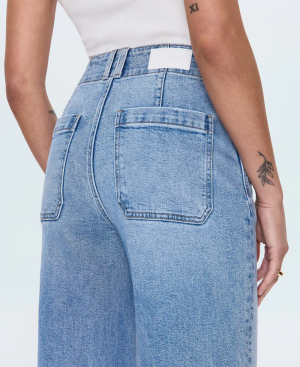 Lana Double Button High Rise Ultra Wide Leg