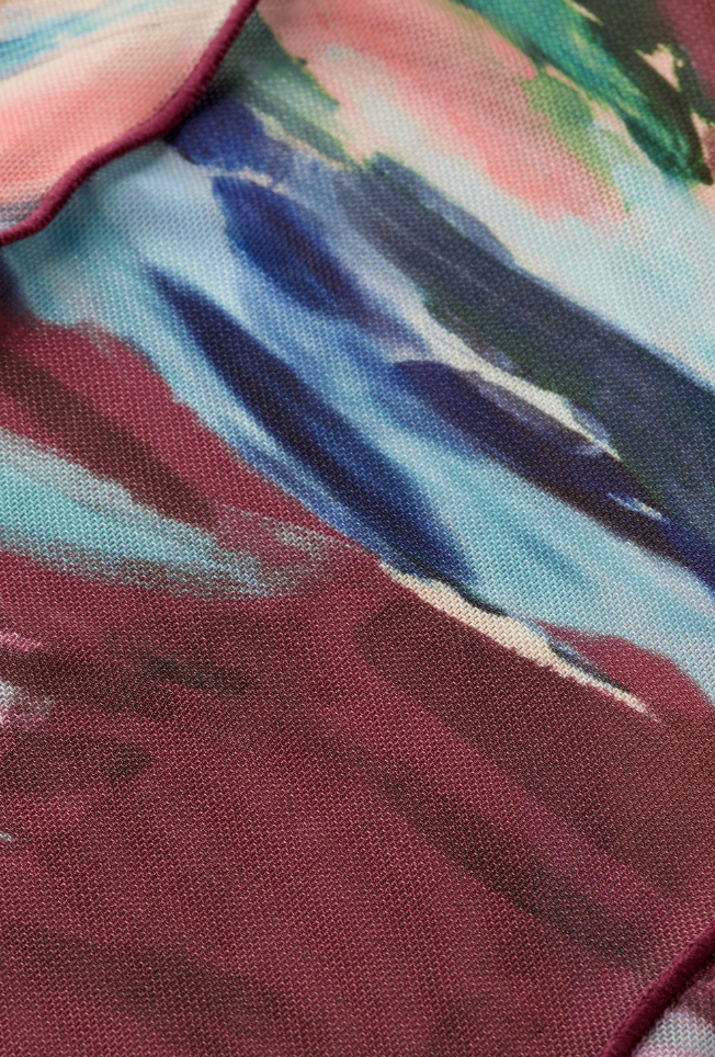 All Over Printed Mesh Long Sleeve