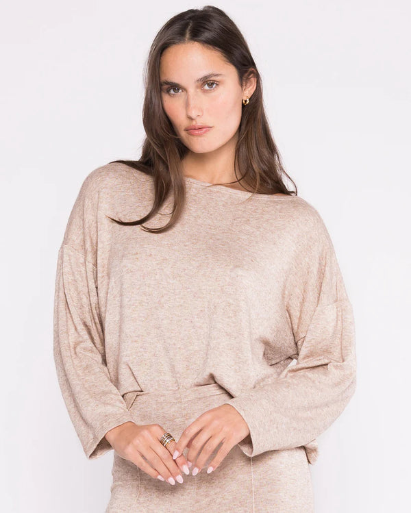 Boatneck Sweater in Oatmeal