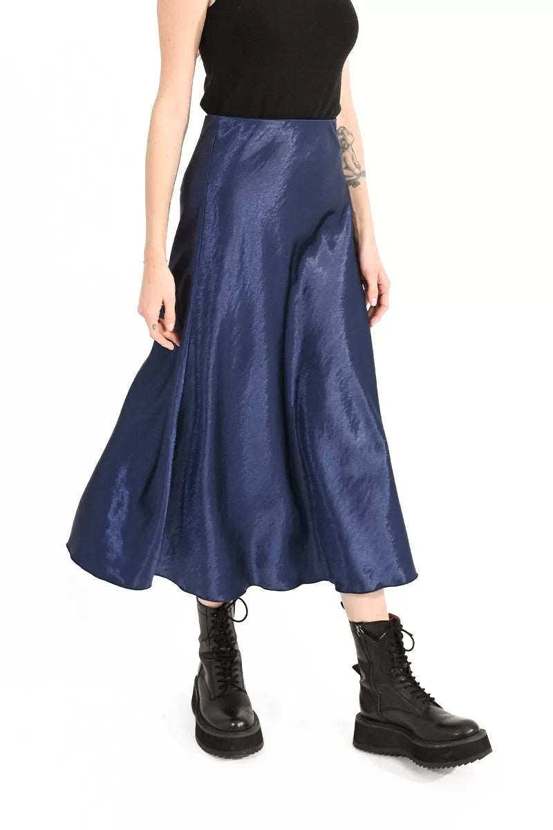 Long Satin Skirt