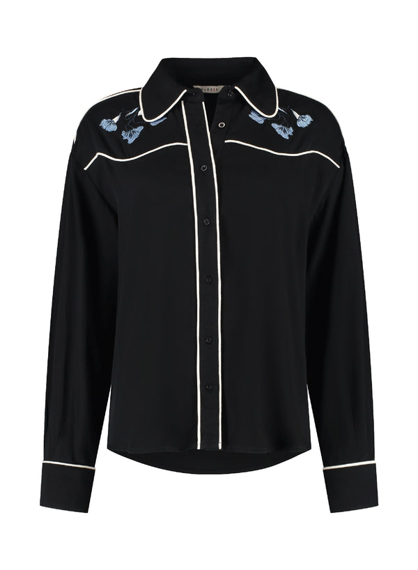 Western black shirt