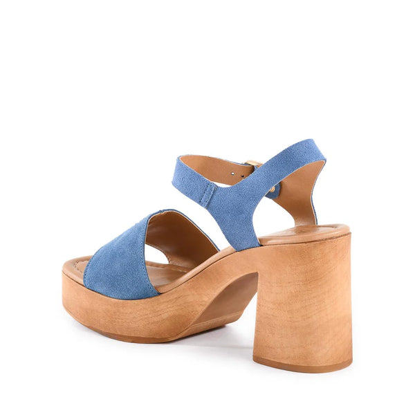 Seychelles Blue Wedge Shoes