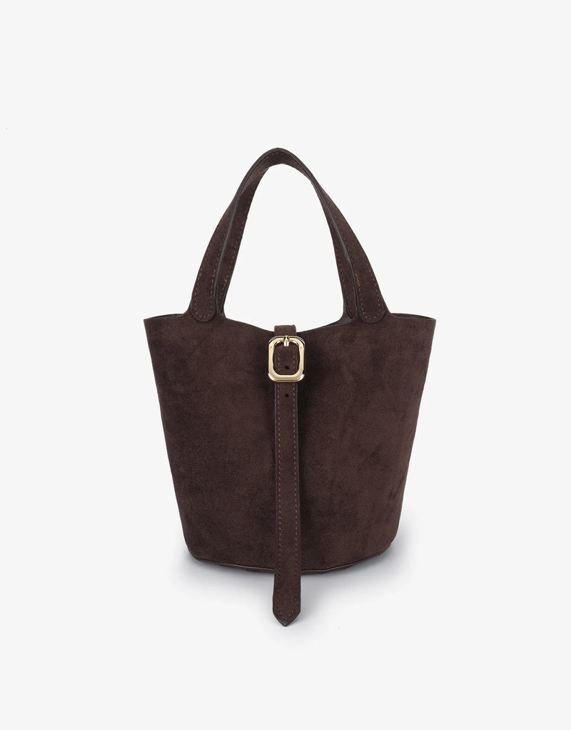 Joya Bucket Mini Bag in Suede