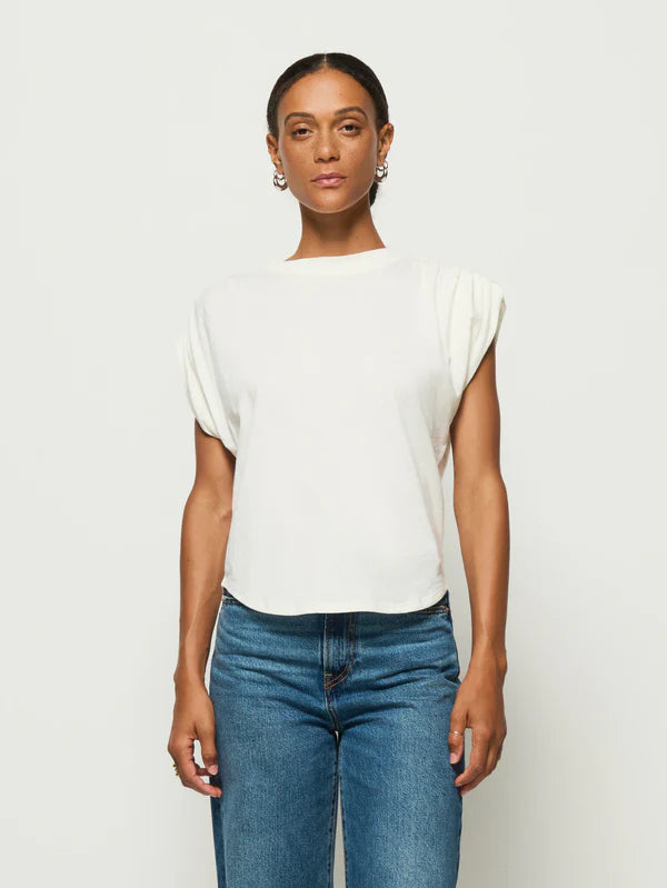 Frankie Muscle Tee in Porcelain