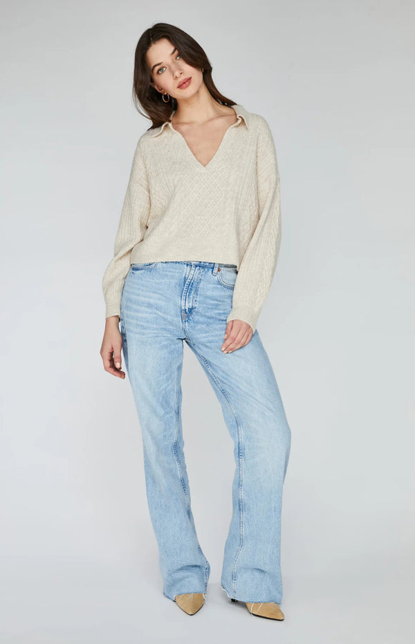 Napa Sweater in Heather Oatmeal