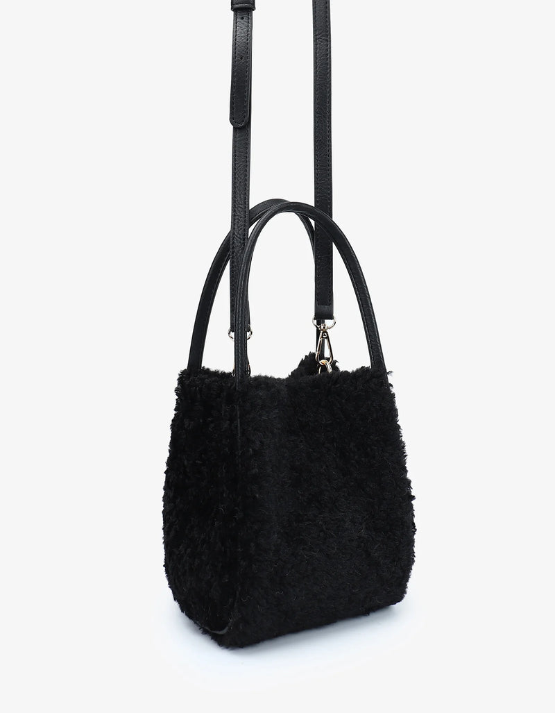 HOLLACE MINI TOTE SHEARLING