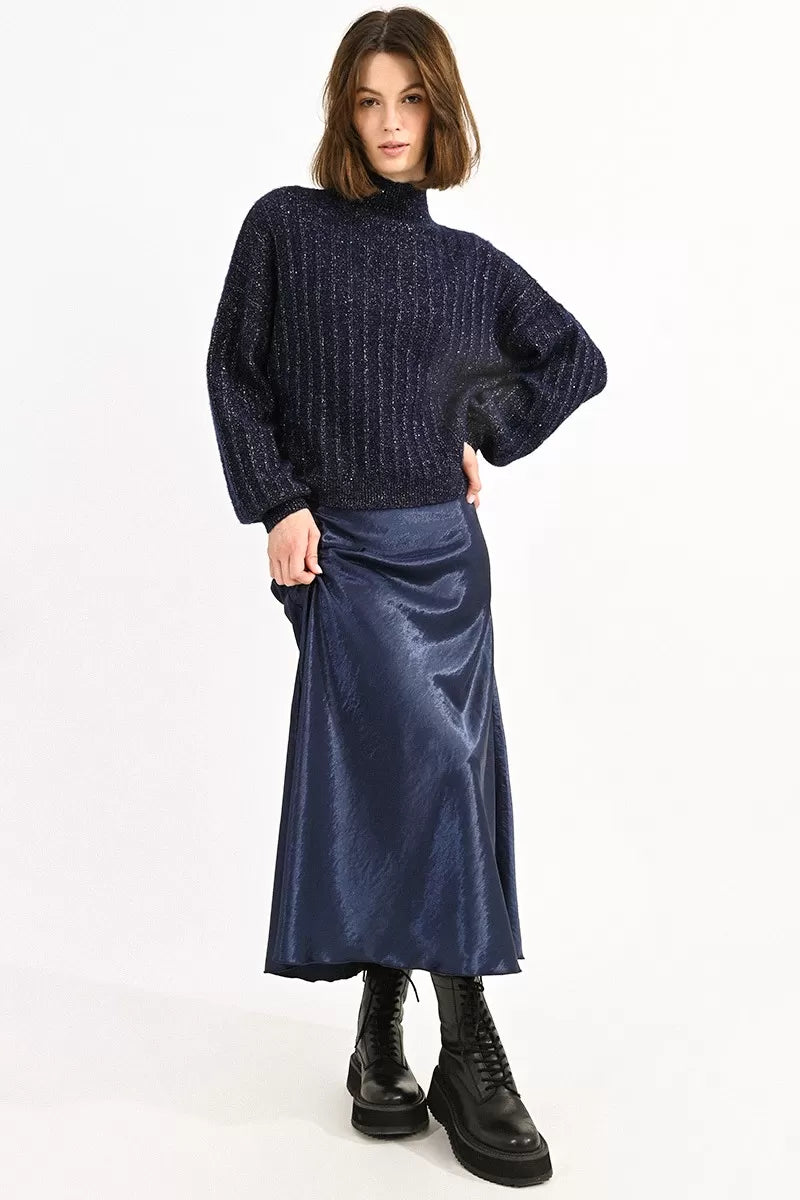 Long Satin Skirt