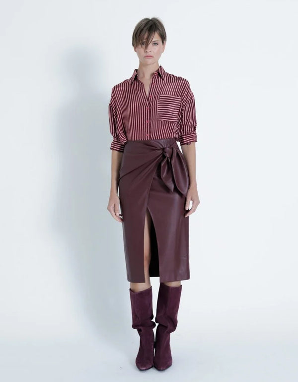 Sybil Skirt in Malbec