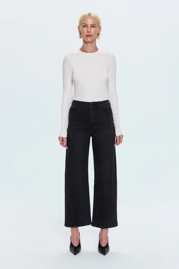 Kyra High Rise Bowed Ankle Jean