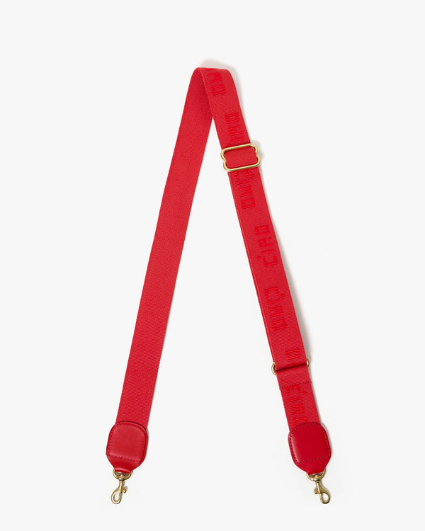 Adjustable Crossbody Strap in Super Red