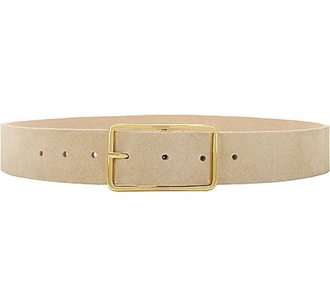 Milla Suede Belt in Sand Gold