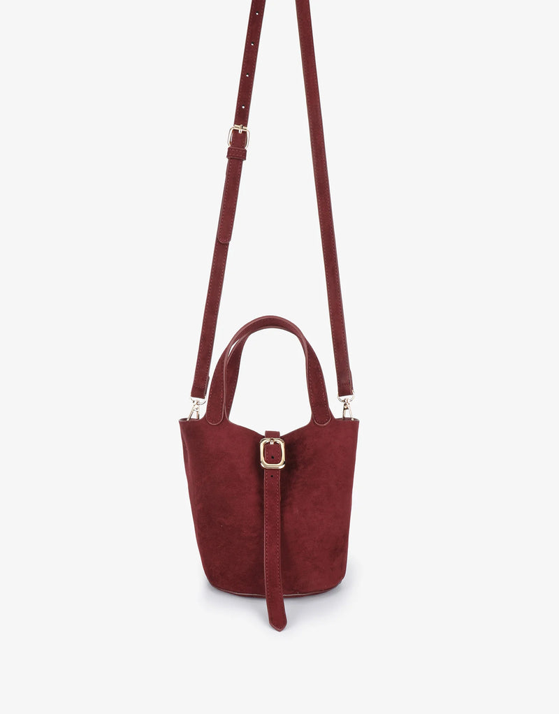 Joya Bucket Mini Bag in Suede