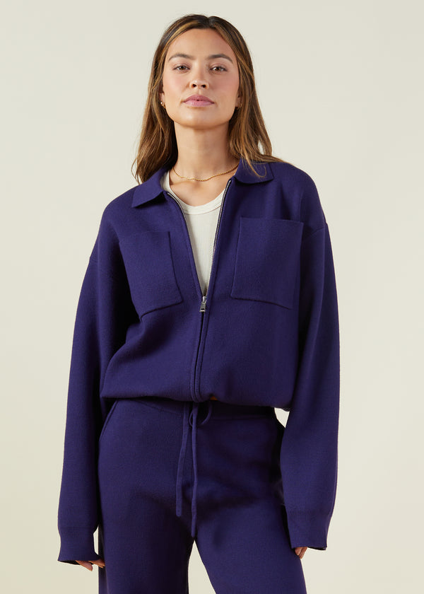 Supersoft Zip Up Sweater by Monrow